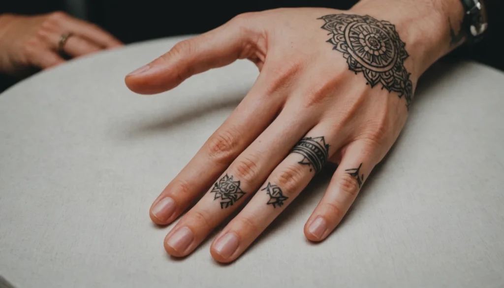 tatouage sur le doigt