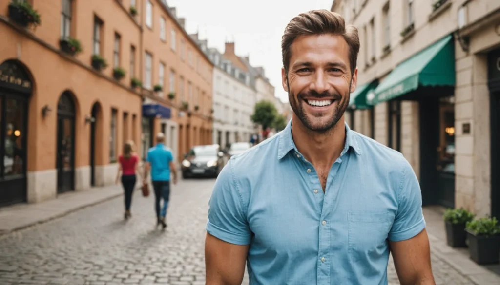 dentition parfaite homme