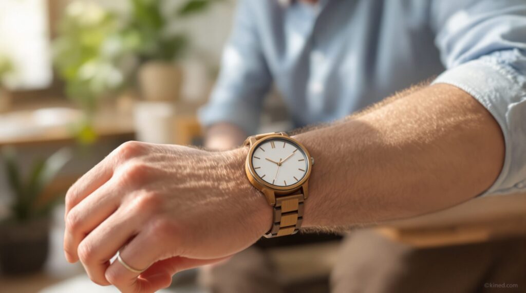 montre en bois homme