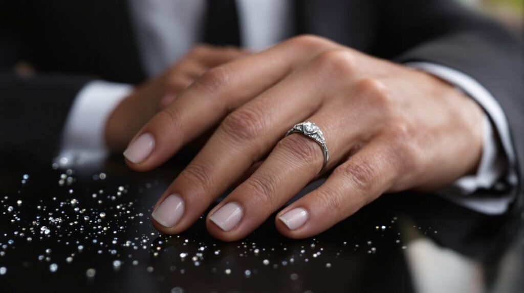 bague argent homme fiancaille