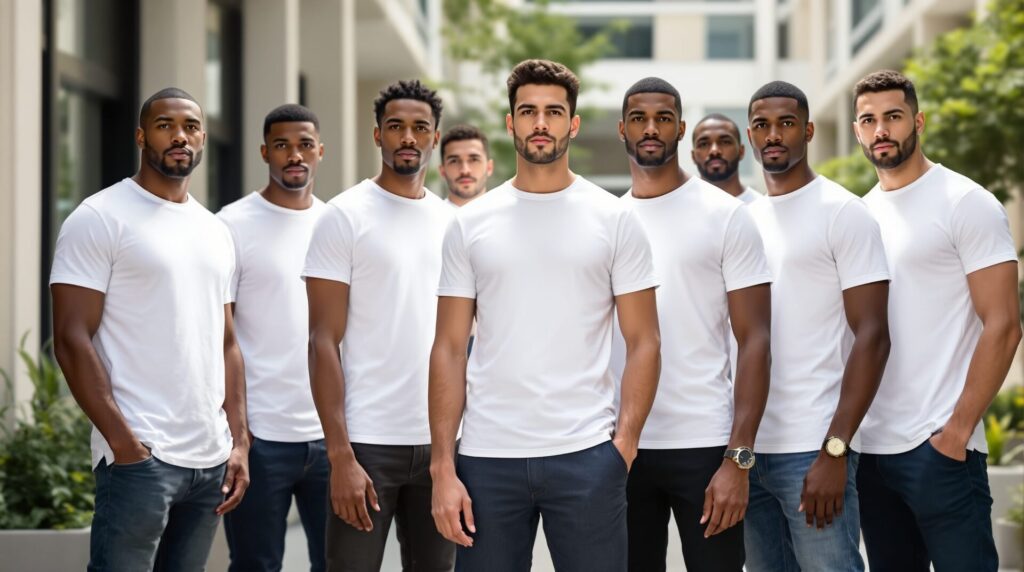 t shirt blanc homme marque