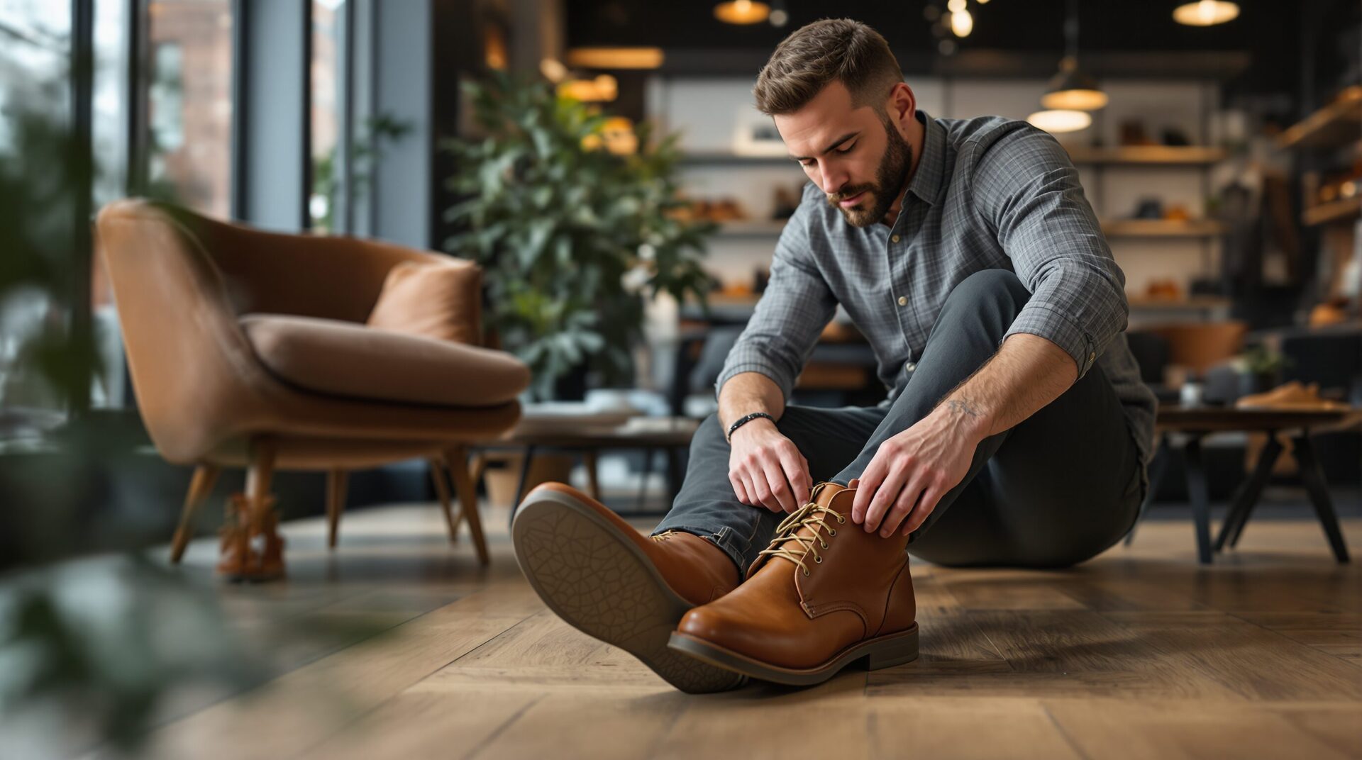 chukka boots homme cuir