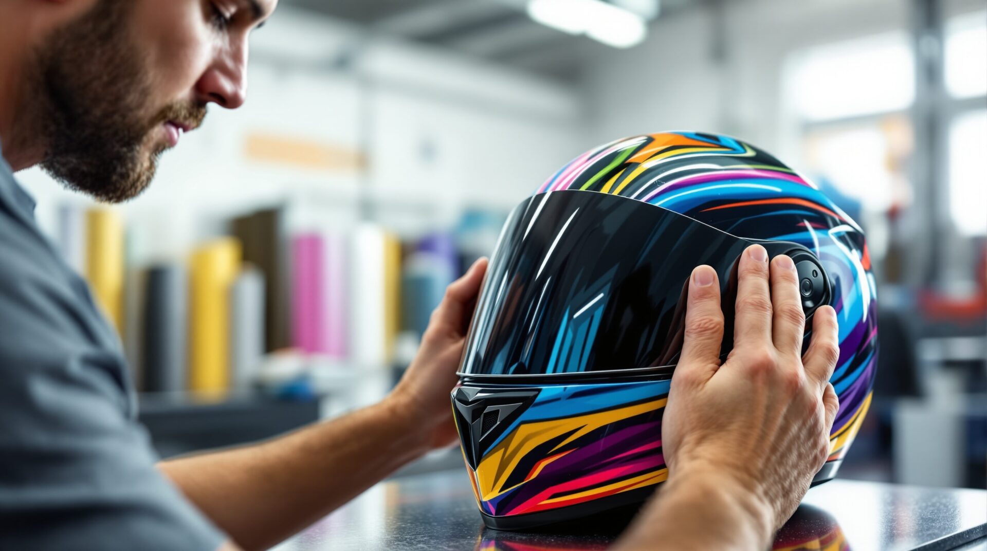 covering casque moto