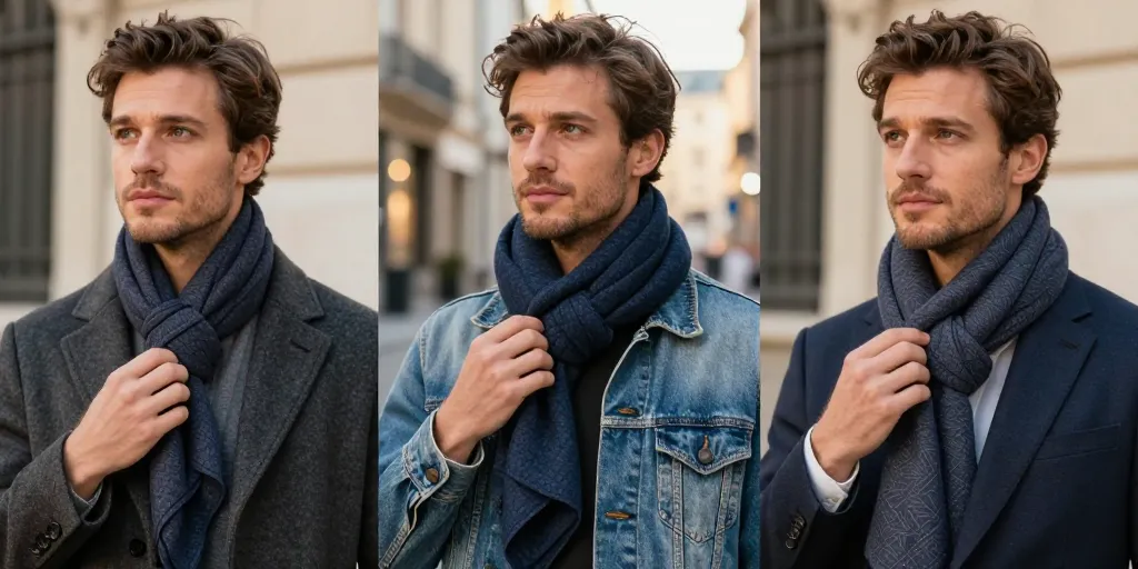 foulard homme comment porter