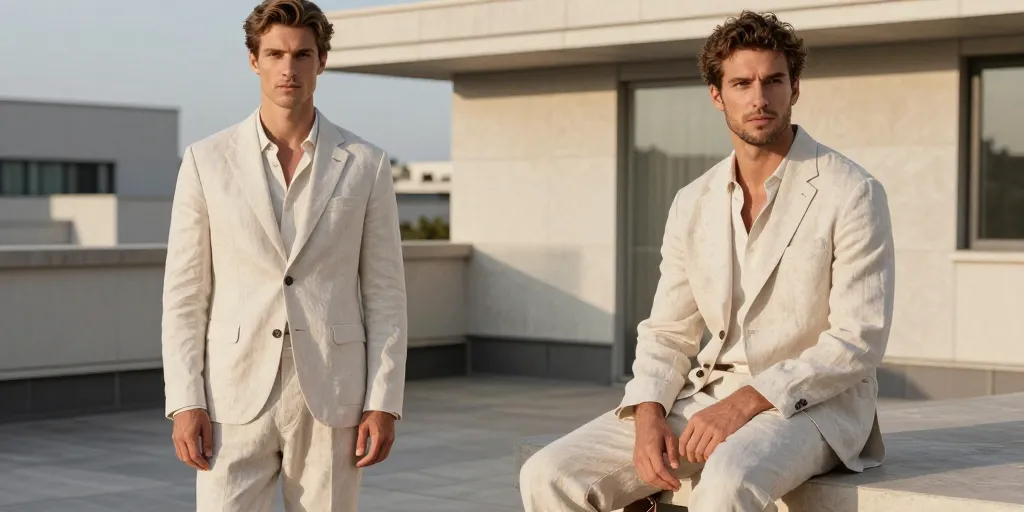 costume en lin homme