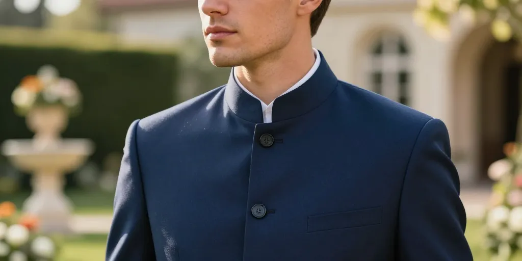 costume col mao homme mariage