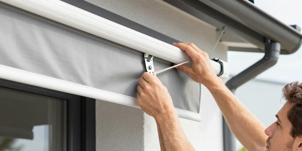 changer la toile de store banne