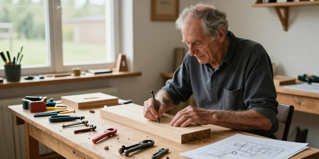 bricolage facile pour personnes âgées homme